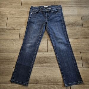 White house black market women's jeans noir size 8R slim crop